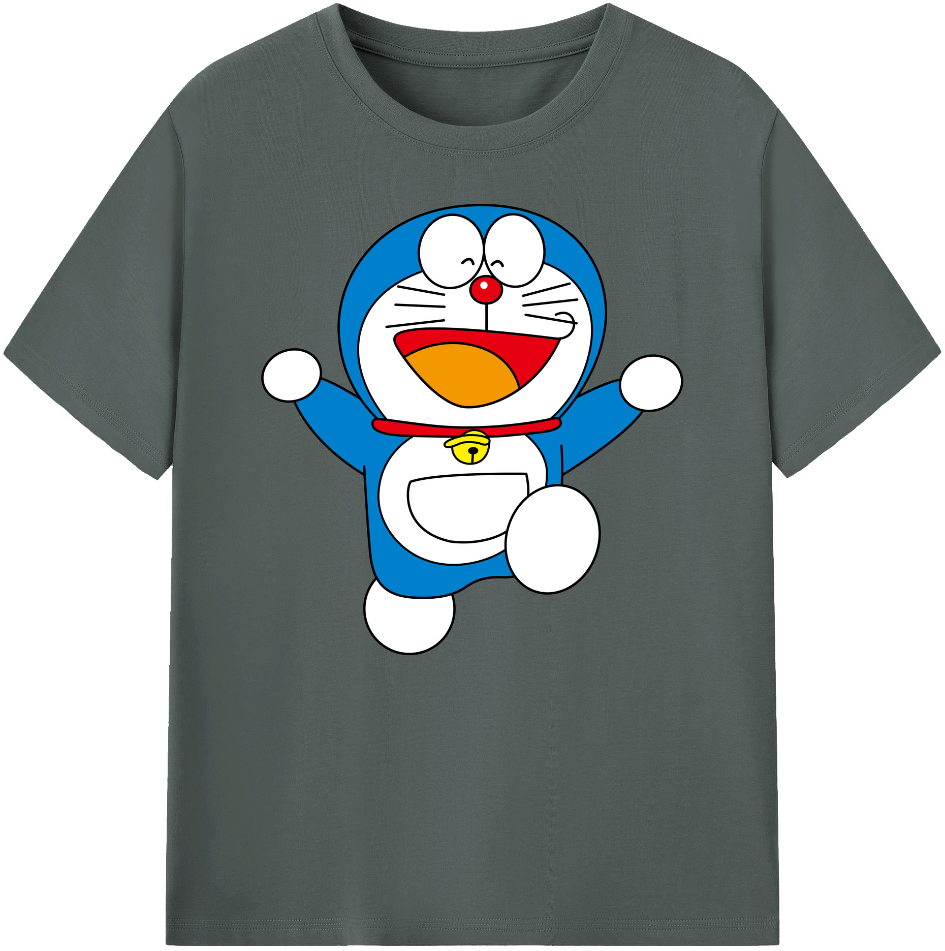 （画像用） ドラえもん Doraemon 綿100％ メンズ半袖Tシャツ｜肌触りやわらか＆通気性